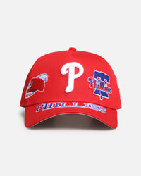 New Era Philadelphia Phillies 'MLB All Over Logos' 9FORTY A-Frame Snapback Official Team Colour