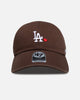 47 Brand Los Angeles Dodgers "League Heart" Clean Up Strapback Brown
