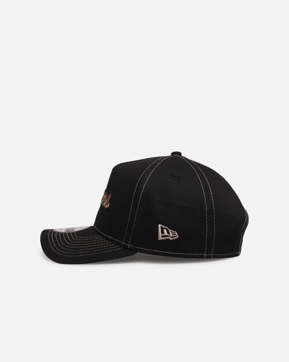 New Era Houston Texans 'Rope Script' 9FORTY A-Frame Snapback Black/White