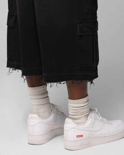 Loiter 3 Quarter Pants Washed Black