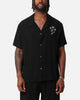 XXIII Desert Flower Linen Button Up Shirt Black