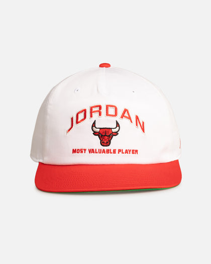 Jordan Chicago Bulls Jordan Pro Unstructured Flat Bill Snapback White/Red