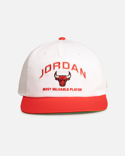Jordan Chicago Bulls Jordan Pro Unstructured Flat Bill Snapback White/Red