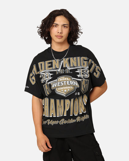 Mitchell & Ness Vegas Golden Knights Conference Champs T-Shirt Faded Black