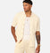 XXIII Zyair Knit Rib Button Up Shirt Cream