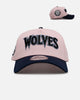 New Era Minnesota Timberwolves 'Pink Crown' 9FORTY A-Frame Snapback Pink