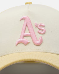 New Era Oakland Raiders 'Easter Corduroy' 9FORTY A-Frame Snapback White/Yellow