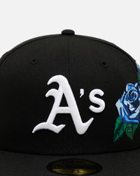 New Era Oakland Athletics 'Blue Rose' 59FIFTY Fitted Black/Blue