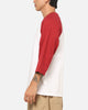 Nike 3/4 Sleeve Raglan Top Crimson/White