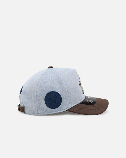 Pro Standard Houston Astros 'Denim Suede' Pro Pinch Strapback Denim
