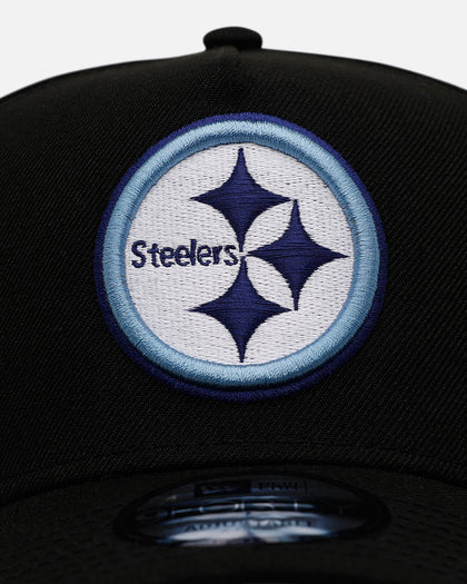 New Era Pittsburgh Steelers 'Black And Sky Blue' 9FORTY A-Frame Snapback Black/Sky Blue