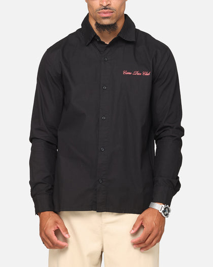 Carre Dice Club Long Sleeve Button Up Shirt Black