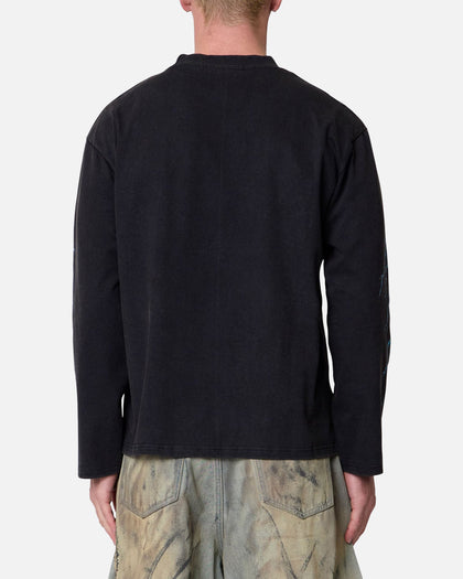 MNML Gem Skull Long Sleeve T-Shirt Black