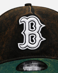New Era Boston Red Sox 'Washed Green 2.0' 9FORTY A-Frame Snapback Black/Green