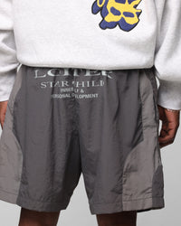 Loiter Subculture Panel Shorts Charcoal