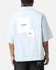 Loiter Studio Cropped Button Up Shirt Light Blue