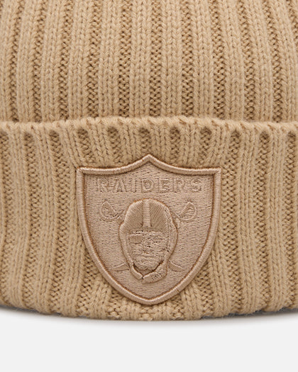 New Era Las Vegas Raiders 'Color Pack' Beanie Tan