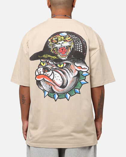 Ed Hardy Bulldog T-Shirt Stone