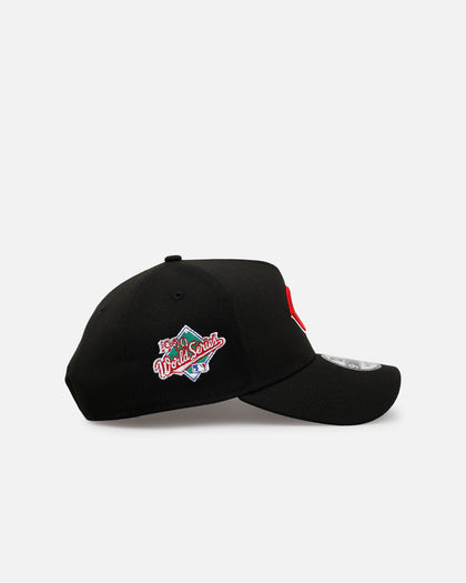 New Era Cincinnati Reds 'Black And Team Color' 9FORTY A-Frame Snapback Black/Official Team Color