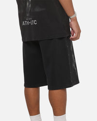 Saint Morta La Familia Baggy Sweat Shorts Washed Black