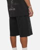 Saint Morta La Familia Baggy Sweat Shorts Washed Black