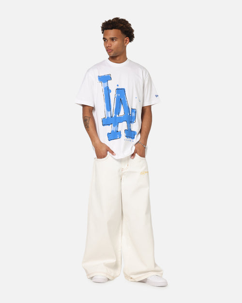 New Era Los Angeles Dodgers Oversized Paint T-Shirt White