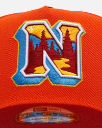 New Era Northwest Arkansas Naturals 'Horizon' 9FORTY A-Frame Snapback Orange