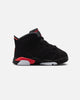 Jordan Kids' Air Jordan 6 Retro "Infrared Salesman" (TD) Black/Lt Crimson