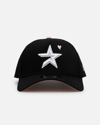 New Era Houston Astros 'Pink Satin Hearts 2.0' 9FORTY A-Frame Snapback Black/Pink