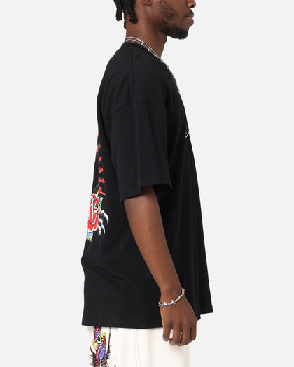 Ed Hardy Panther Ray T-Shirt Black