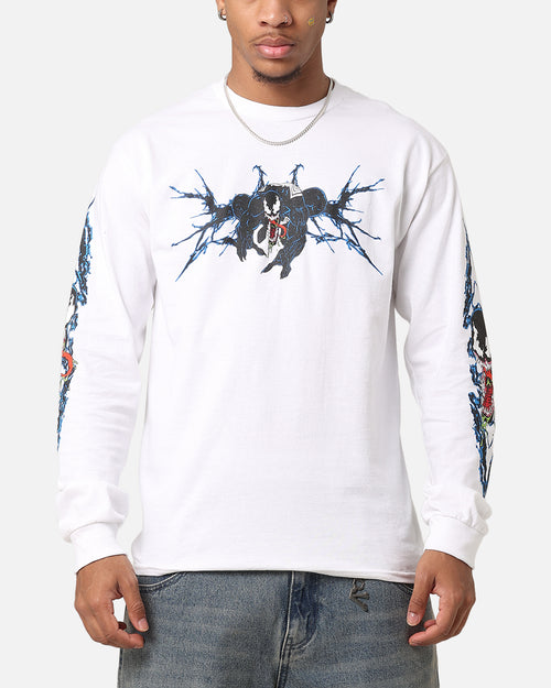 73Studio Marvel Spider-Man Y2K Venom Long Sleeve T-Shirt White
