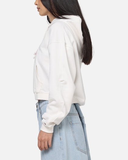 Tommy Jeans Women's TJW Boxy Crop Varsity Hoodie White