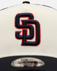 New Era San Diego Padres  'Fourth Of July' 9FORTY A-Frame Snapback Chrome/Navy