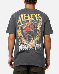 Ripple X Game Of Thrones 'House Of The Dragon' Meleys T-Shirt Washed Black