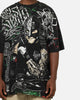 73Studio X WWE 619 All Over Print T-Shirt Black Wash