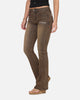 Ed Hardy Women's Tiger Bootcut Jeans Brown