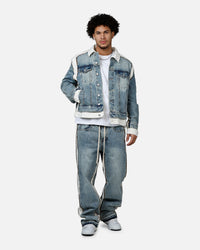 MNML Border GN8 Jacket Blue/White