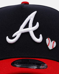 New Era Atlanta Braves 'Baseball Hearts' 9FORTY A-Frame Snapback Official Team Color