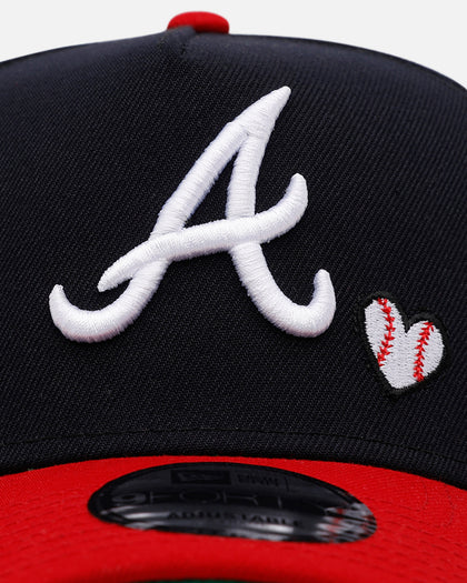 New Era Atlanta Braves 'Baseball Hearts' 9FORTY A-Frame Snapback Official Team Color