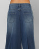 Adidas Women's Denim Wide Pants Indigo Denim