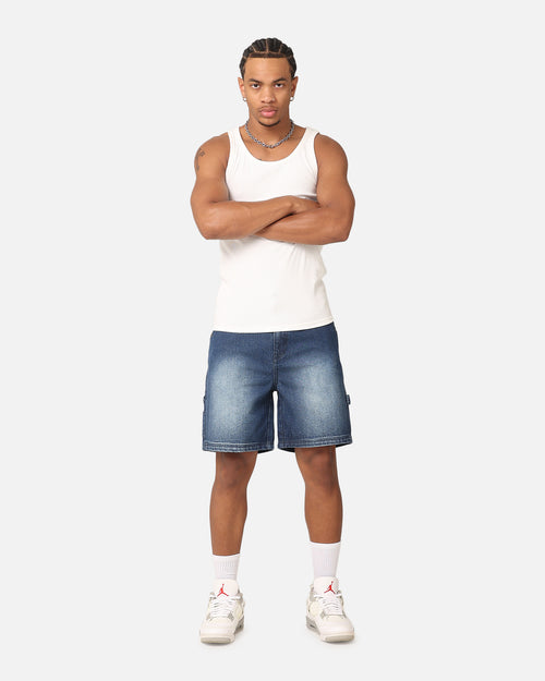 Carre C-Star Denim Shorts Mid Blue Denim