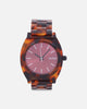 Nixon Time Teller Acetate Watch Tortoise/Oxblood