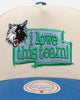 Mitchell & Ness Minnesota Timberwolves 'Love' Pro Pinch Snapback OTC