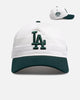 New Era Los Angeles Dodgers 'Dark Green Chrome' 9FORTY A-Frame Snapback White/Green