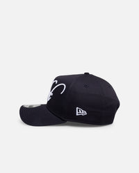 New Era New York Yankees "Calligraphic" 9Forty A-Frame Snapback Navy