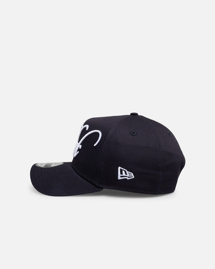 New Era New York Yankees "Calligraphic" 9Forty A-Frame Snapback Navy