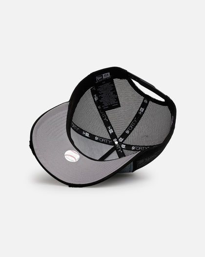 New Era Atlanta Braves 'Bleach' 9FORTY A-Frame Trucker Snapback Denim
