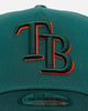 New Era Tampa Bay Rays 'Citrus 2.0' 9FORTY A-Frame Snapback Dark Green/Orange