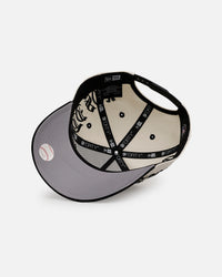 New Era Chicago White Sox 'Gothic Script Two Tone' 9FORTY A-Frame Snapback Chrome/Black