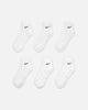 Nike Everyday Cotton Cushioned Ankle Socks 6 Pack White/Black